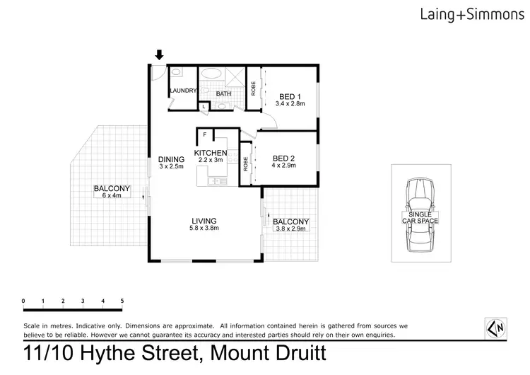 Floorplan of Homely unit listing, 11/10 Hythe Street, Mount Druitt NSW 2770