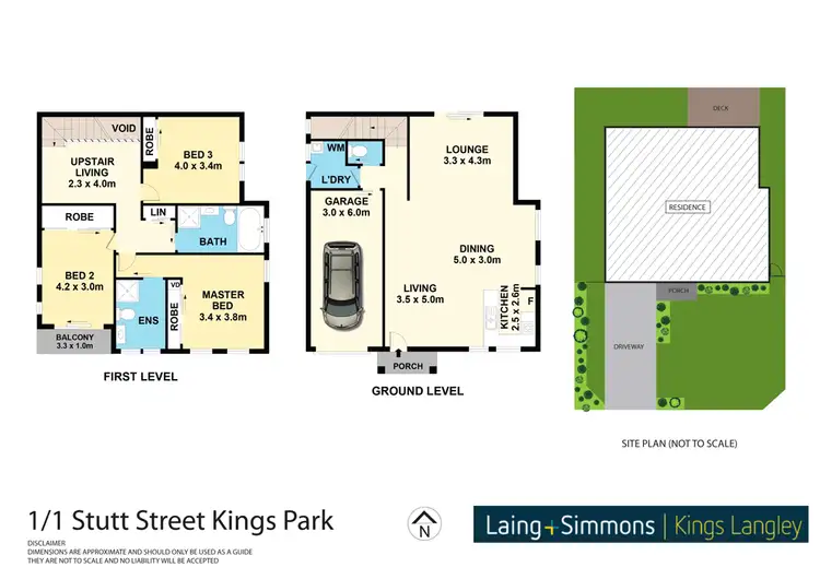 Floorplan of Homely house listing, 1 Stutt Street, Kings Park NSW 2148