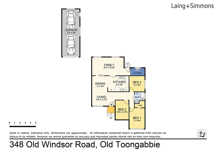 Floorplan of Homely house listing, 348 Old Windsor Road  (Service Rd) Road - Access to property via Reynolds Street, Toongabbie NSW 2146