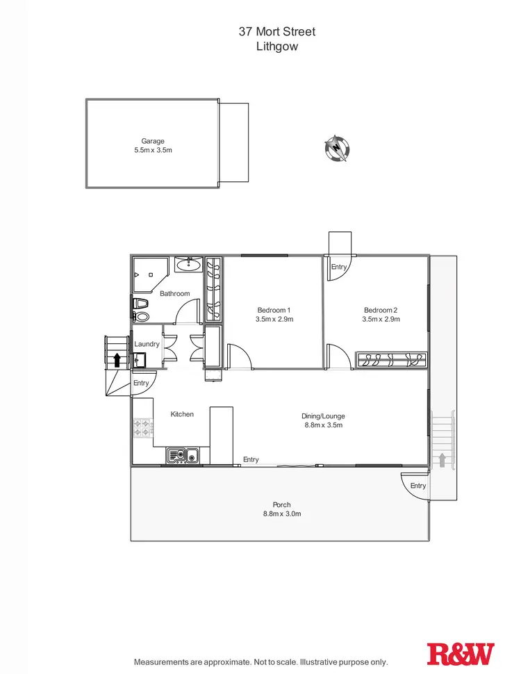 Floorplan of Homely house listing, 37 Mort Street, Lithgow NSW 2790