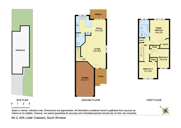 Floorplan of Homely townhouse listing, 2/42A Loder Cescent, South Windsor NSW 2756