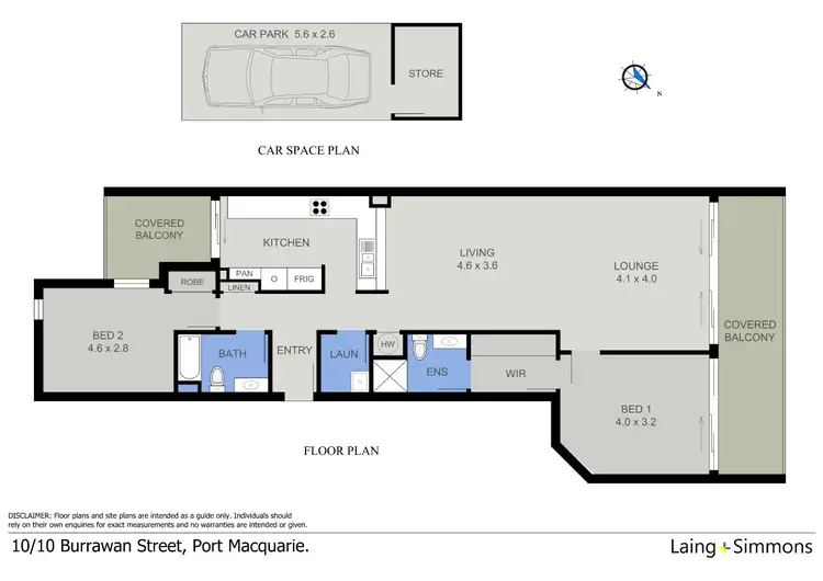 Floorplan of Homely unit listing, 10/10 Burrawan Street, Port Macquarie NSW 2444