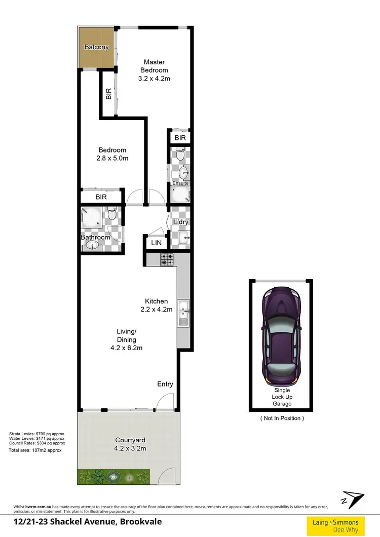Floorplan of Homely unit listing, 12/21-23 Shackel Avenue, Brookvale NSW 2100