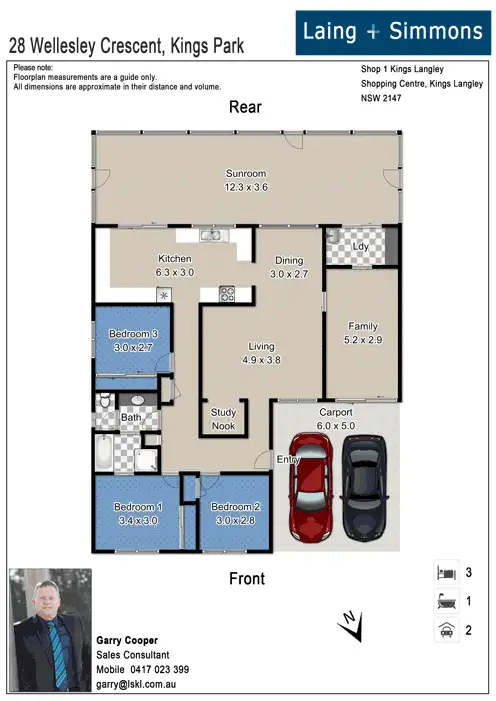 Floorplan of Homely house listing, 28 Wellesley Crescent, Kings Park NSW 2148