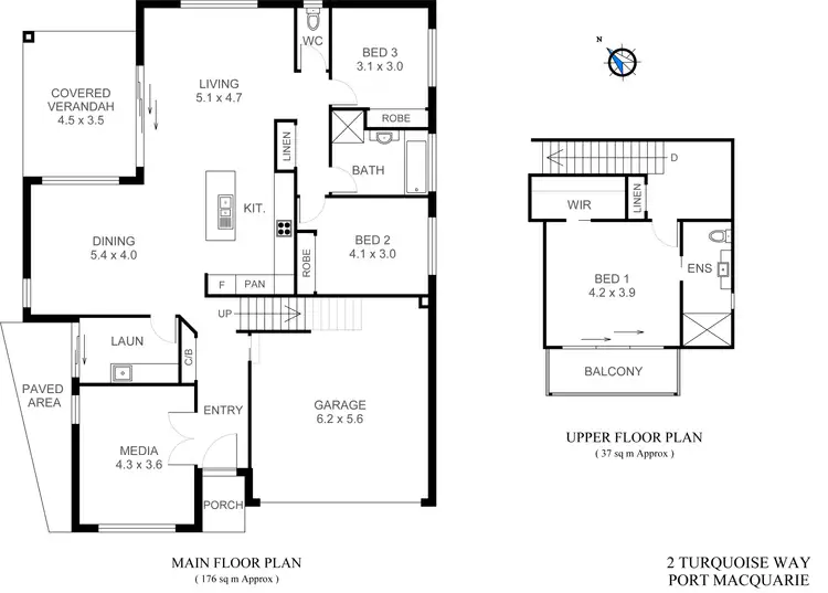 Floorplan of Homely house listing, 2 Turquoise Way, Port Macquarie NSW 2444