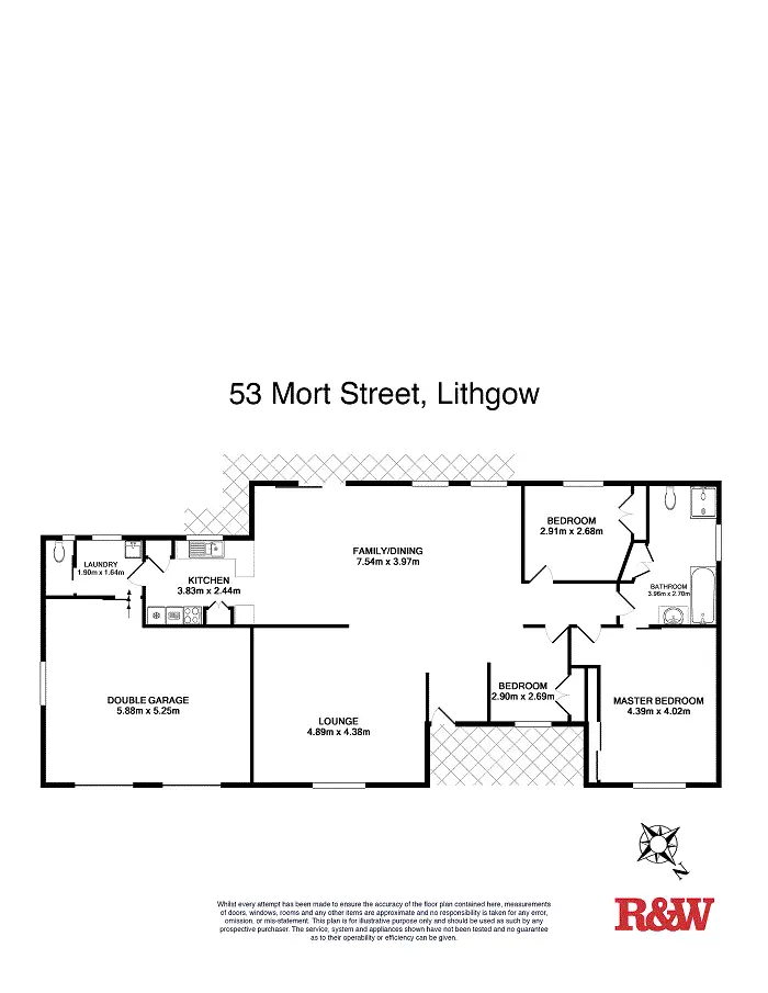 Floorplan of Homely house listing, 53 Mort Street, Lithgow NSW 2790