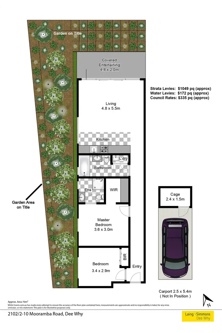 Floorplan of Homely unit listing, 2102/2-10 Mooramba Road, Dee Why NSW 2099