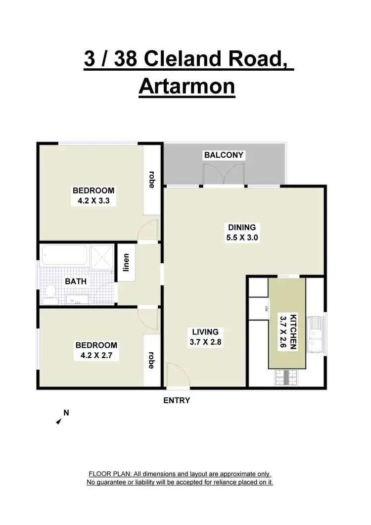 Floorplan of Homely house listing, 3/38 Cleland Road, Artarmon NSW 2064
