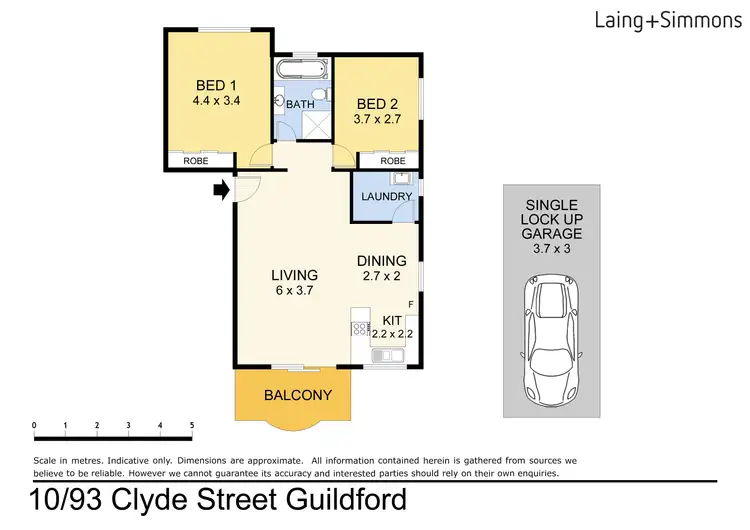 Floorplan of Homely unit listing, 10/93-95 Clyde Street, Guildford NSW 2161