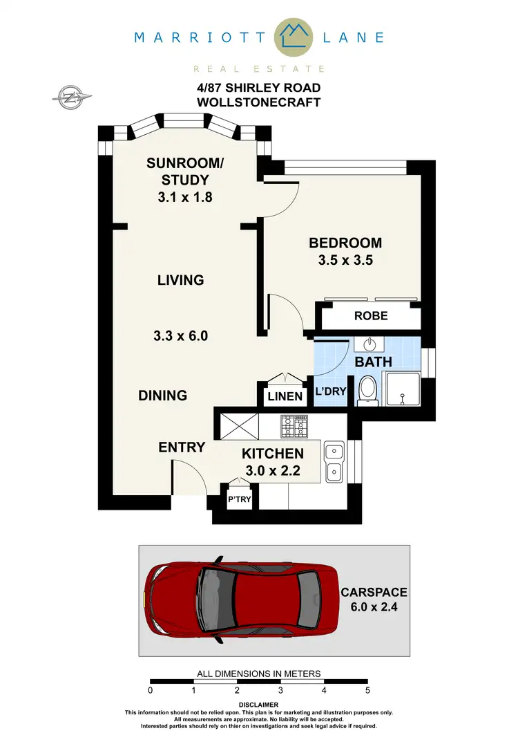 Floorplan of Homely apartment listing, 4/87 Shirley Road, Wollstonecraft NSW 2065