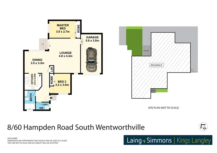 Floorplan of Homely villa listing, 8/60 Hampden Road, South Wentworthville NSW 2145