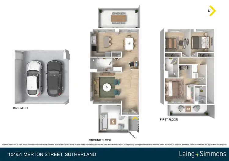 Floorplan of Homely apartment listing, 104/51 Merton Street, Sutherland NSW 2232