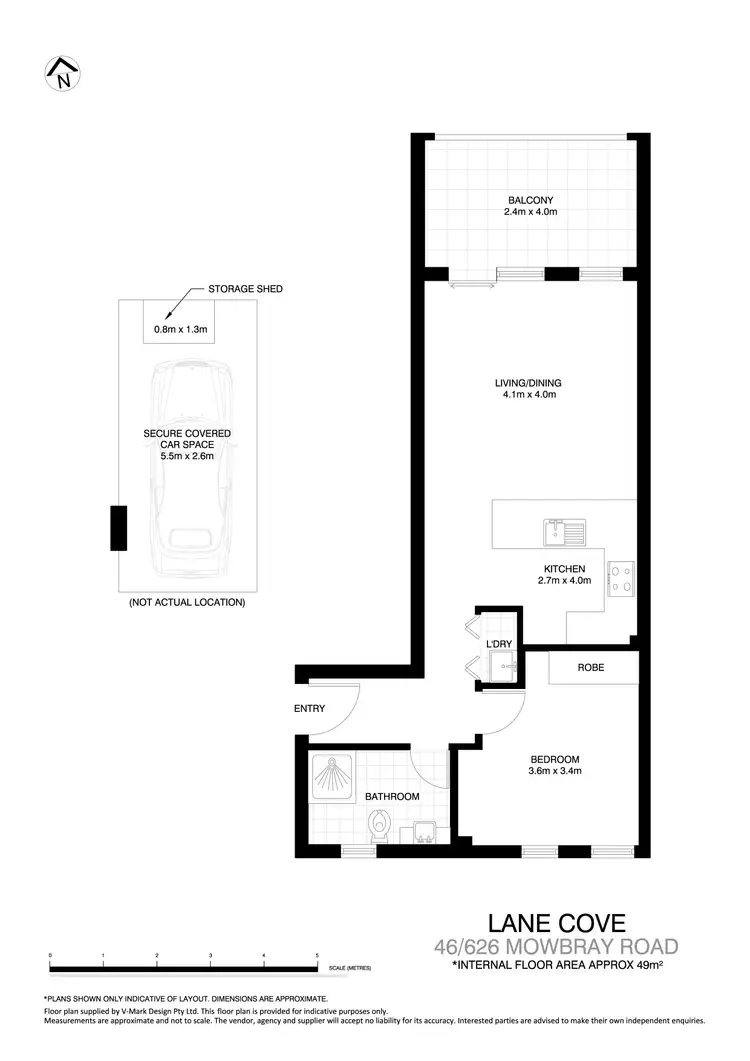 Floorplan of Homely apartment listing, 46/626-632 Mowbray Road, Lane Cove NSW 2066