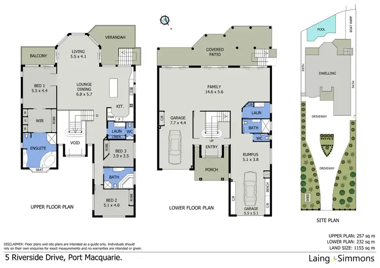 Floorplan of Homely house listing, 5 Riverside Drive, Port Macquarie NSW 2444