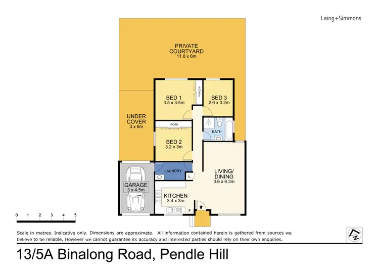 Floorplan of Homely villa listing, 13/5A Binalong Road, Pendle Hill NSW 2145