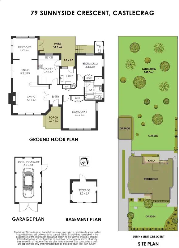 Floorplan of Homely house listing, 79 Sunnyside Crescent, Castlecrag NSW 2068