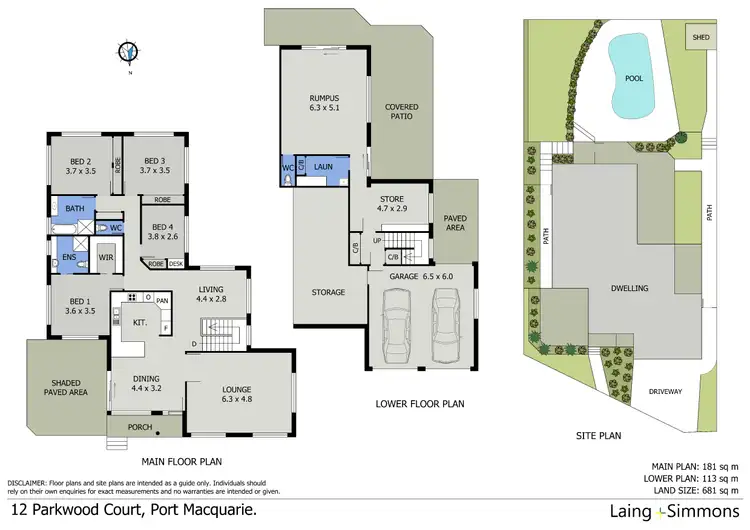 Floorplan of Homely house listing, 12 Parkwood Court, Port Macquarie NSW 2444