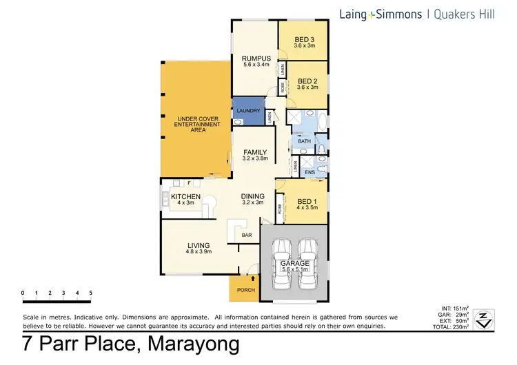 Floorplan of Homely house listing, 7 Parr Place, Marayong NSW 2148
