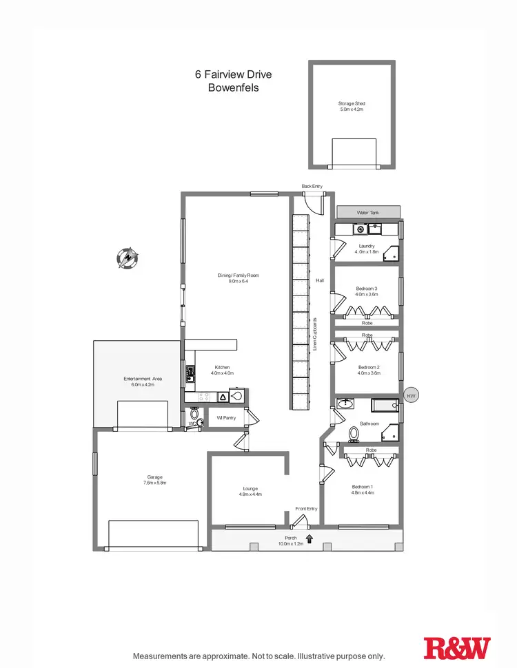 Floorplan of Homely house listing, 6 Fairview Drive, Lithgow NSW 2790