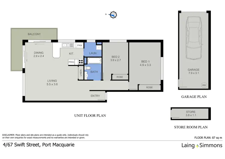 Floorplan of Homely unit listing, 4/67 Swift Street, Port Macquarie NSW 2444