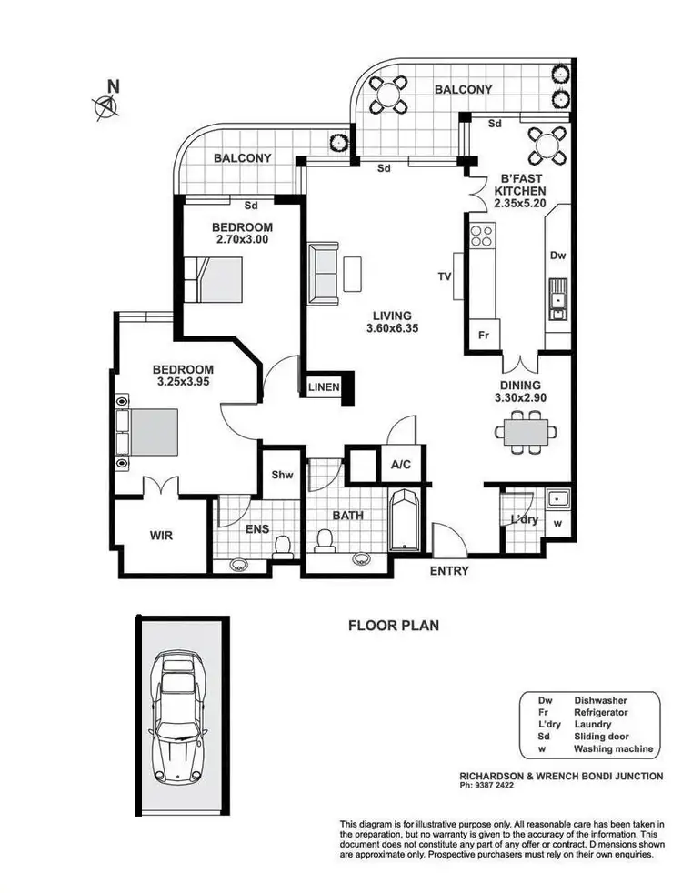Floorplan of Homely apartment listing, 1302/251 Oxford Street, Bondi Junction NSW 2022