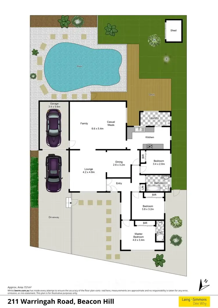 Floorplan of Homely house listing, 211 Warringah Road, Beacon Hill NSW 2100