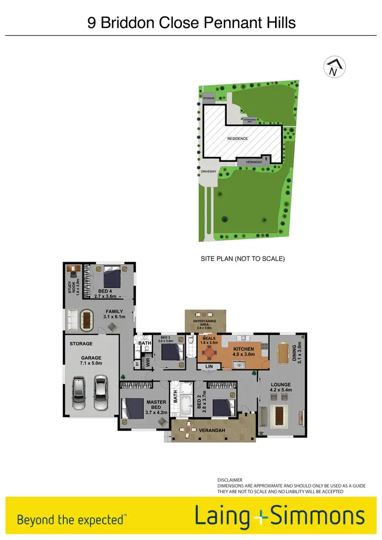 Floorplan of Homely house listing, 9 Briddon Close, Pennant Hills NSW 2120