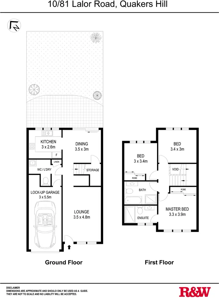 Floorplan of Homely unit listing, 10/81 Lalor Road, Quakers Hill NSW 2763