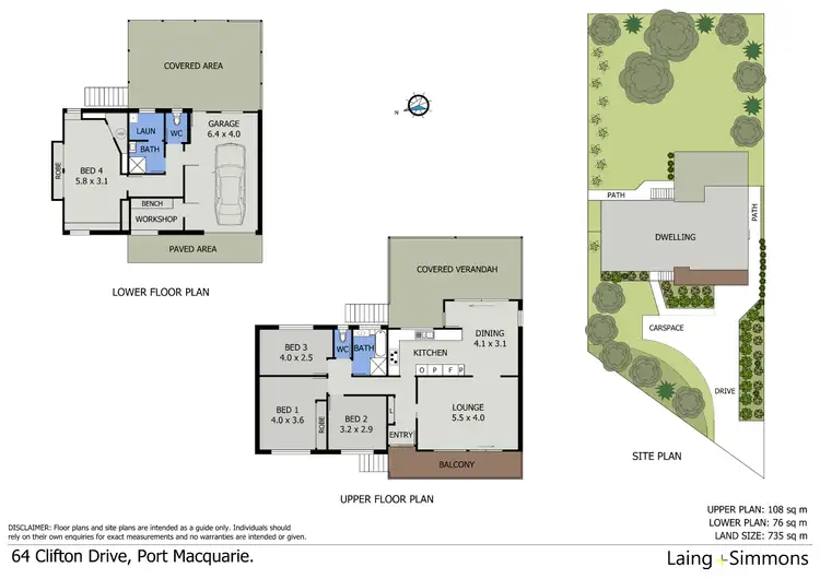 Floorplan of Homely house listing, 64 Clifton Drive, Port Macquarie NSW 2444