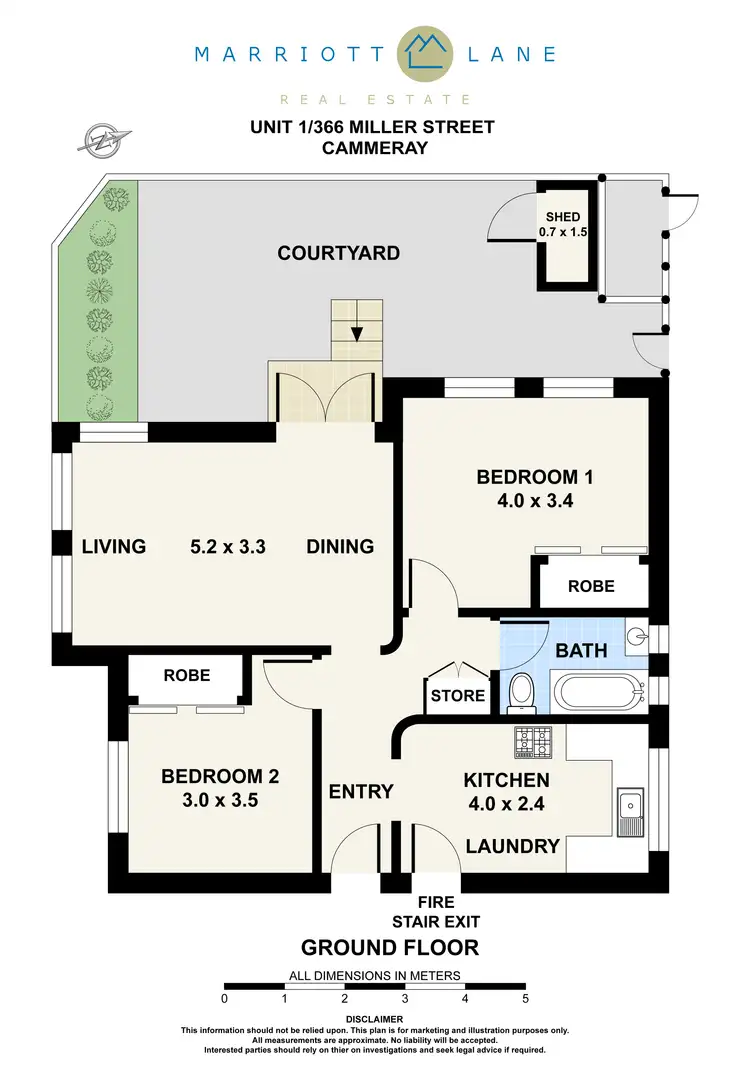 Floorplan of Homely apartment listing, 1/366 Miller Street, Cammeray NSW 2062