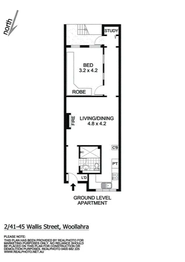 Floorplan of Homely apartment listing, 2/41-45 Wallis Street, Woollahra NSW 2025
