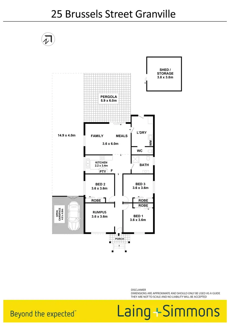 Floorplan of Homely house listing, 25 Brussels Street, Granville NSW 2142