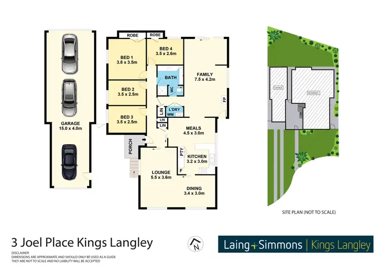 Floorplan of Homely house listing, 3 Joel Place, Kings Langley NSW 2147