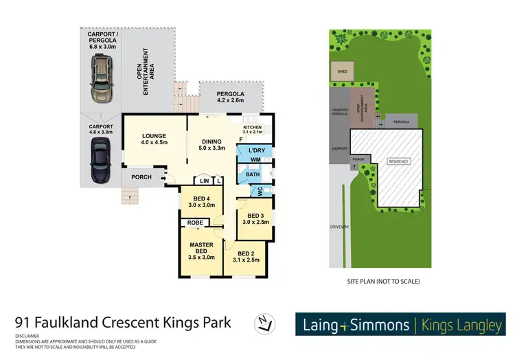 Floorplan of Homely house listing, 91 Faulkland Crescent, Kings Park NSW 2148
