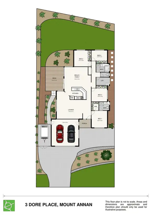 Floorplan of Homely house listing, 3 Dore Place, Mount Annan NSW 2567