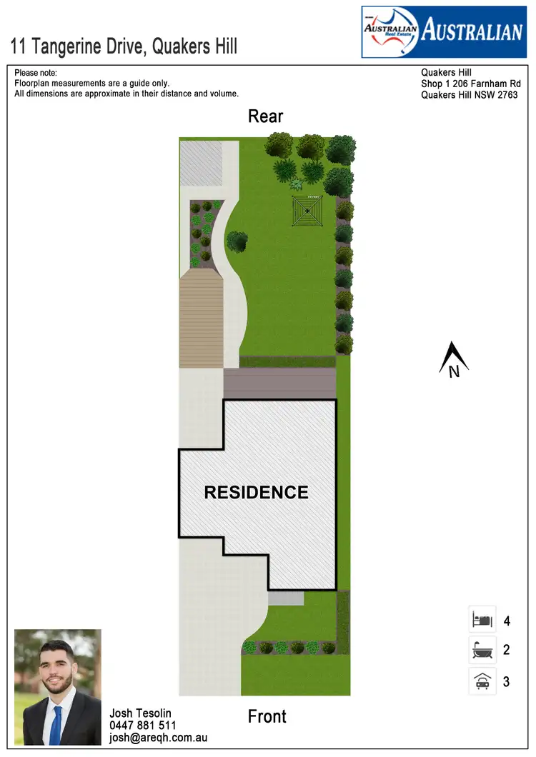 Floorplan of Homely house listing, 11 Tangerine Drive, Quakers Hill NSW 2763