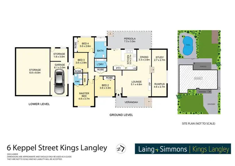 Floorplan of Homely house listing, 6 Keppel Street, Kings Langley NSW 2147