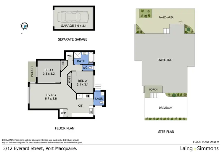 Floorplan of Homely unit listing, 3/12 Everard Street, Port Macquarie NSW 2444
