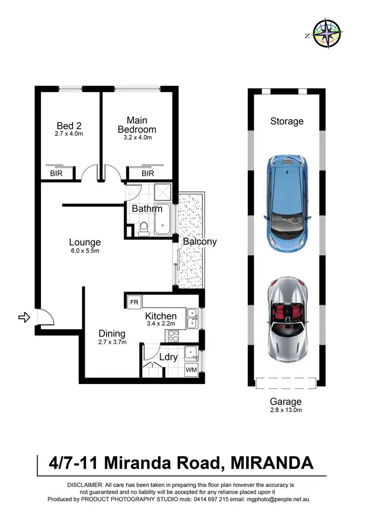 Floorplan of Homely apartment listing, 4/7-11 Miranda Road, Miranda NSW 2228