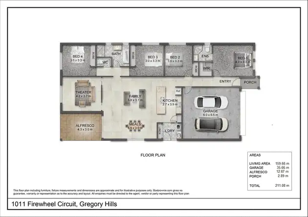 Floorplan of Homely house listing, 69 Water Gum Road, Gregory Hills NSW 2557
