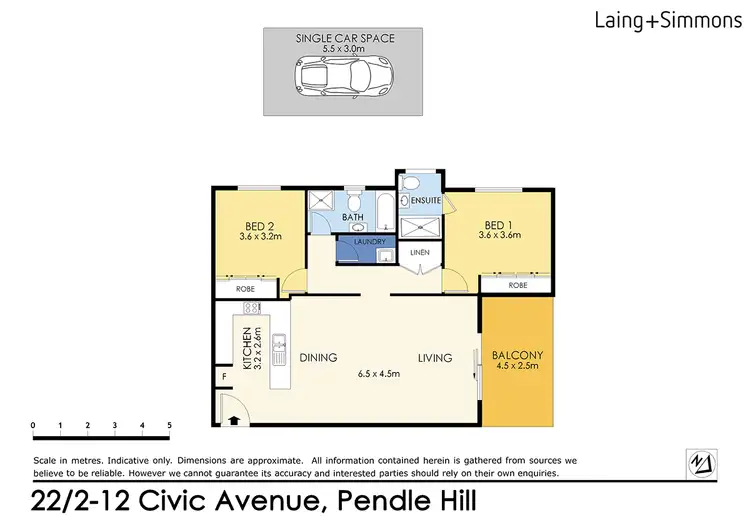 Floorplan of Homely unit listing, 22/2-12 Civic Avenue, Pendle Hill NSW 2145