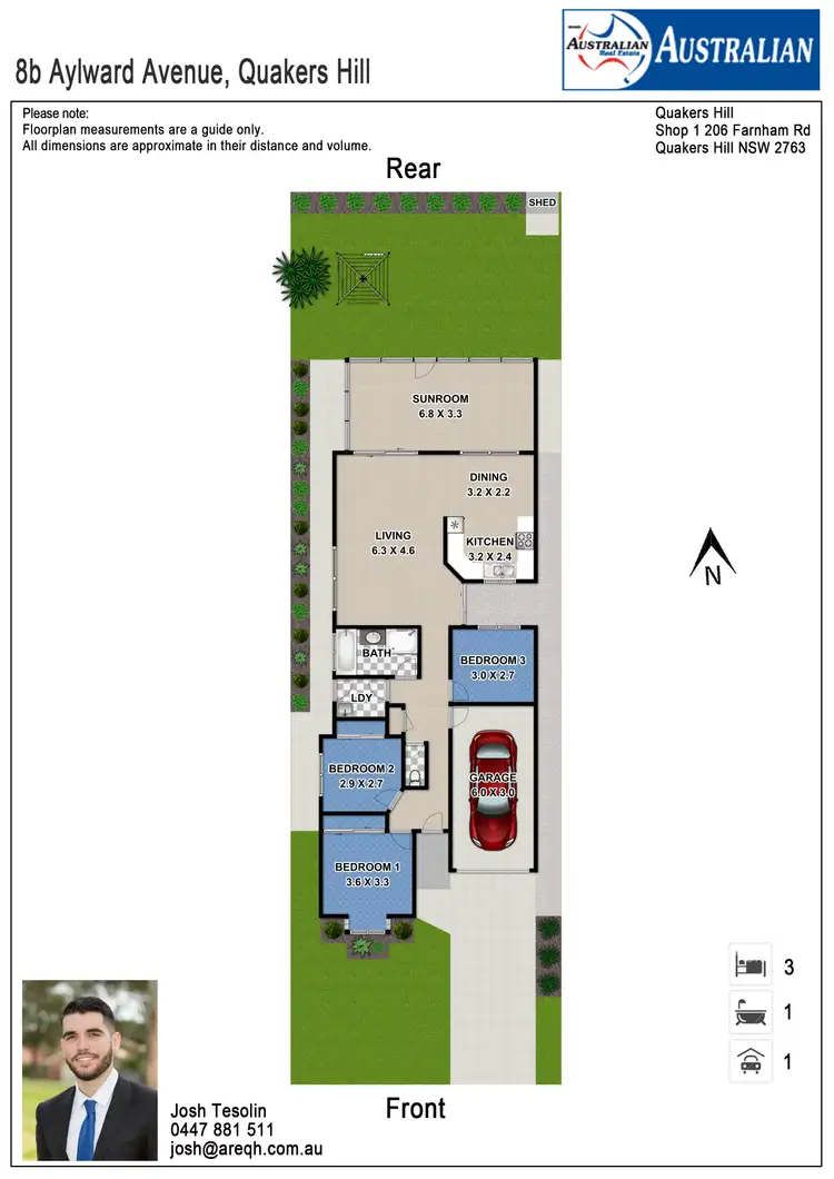 Floorplan of Homely house listing, 8b Aylward Avenue, Quakers Hill NSW 2763