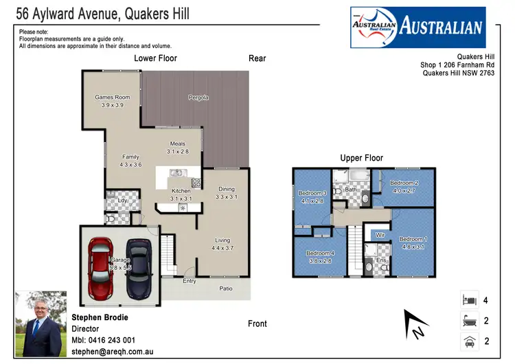 Floorplan of Homely house listing, 56 Aylward Avenue, Quakers Hill NSW 2763