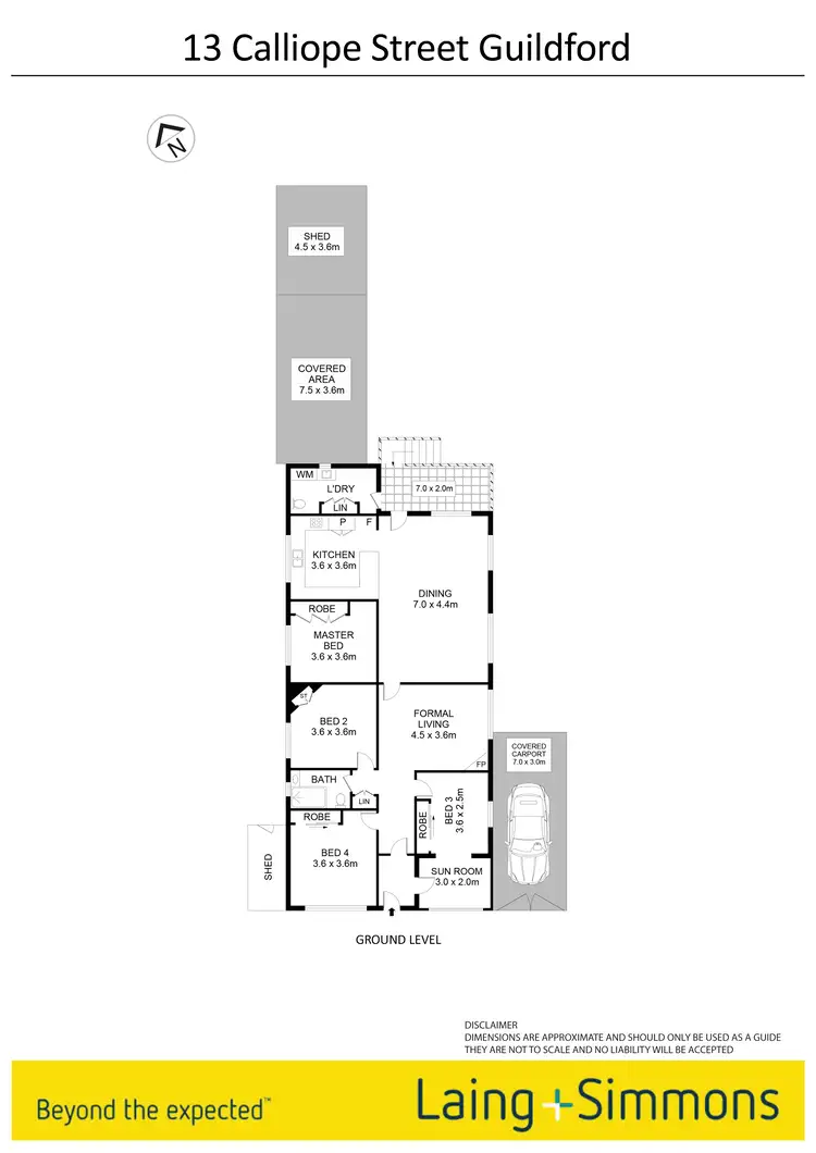 Floorplan of Homely house listing, 13 Calliope Street, Guildford NSW 2161