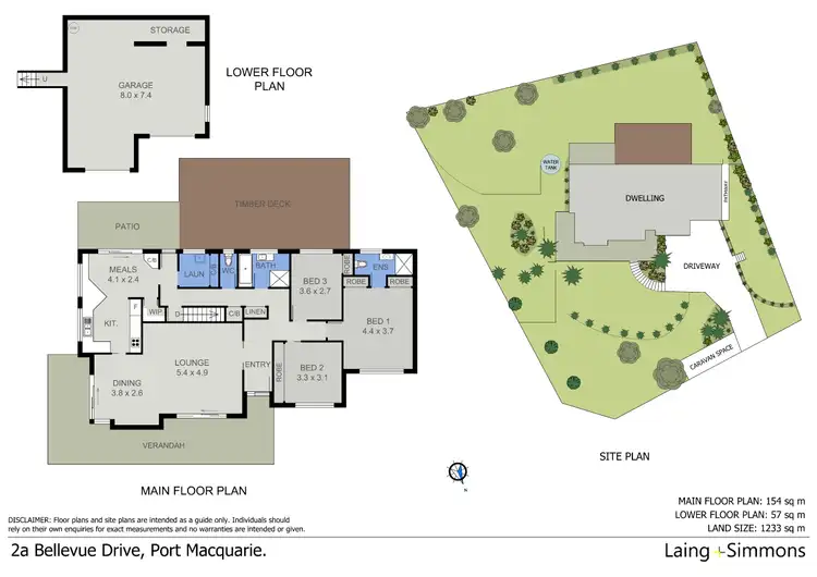 Floorplan of Homely house listing, 2A Bellevue Drive, Port Macquarie NSW 2444