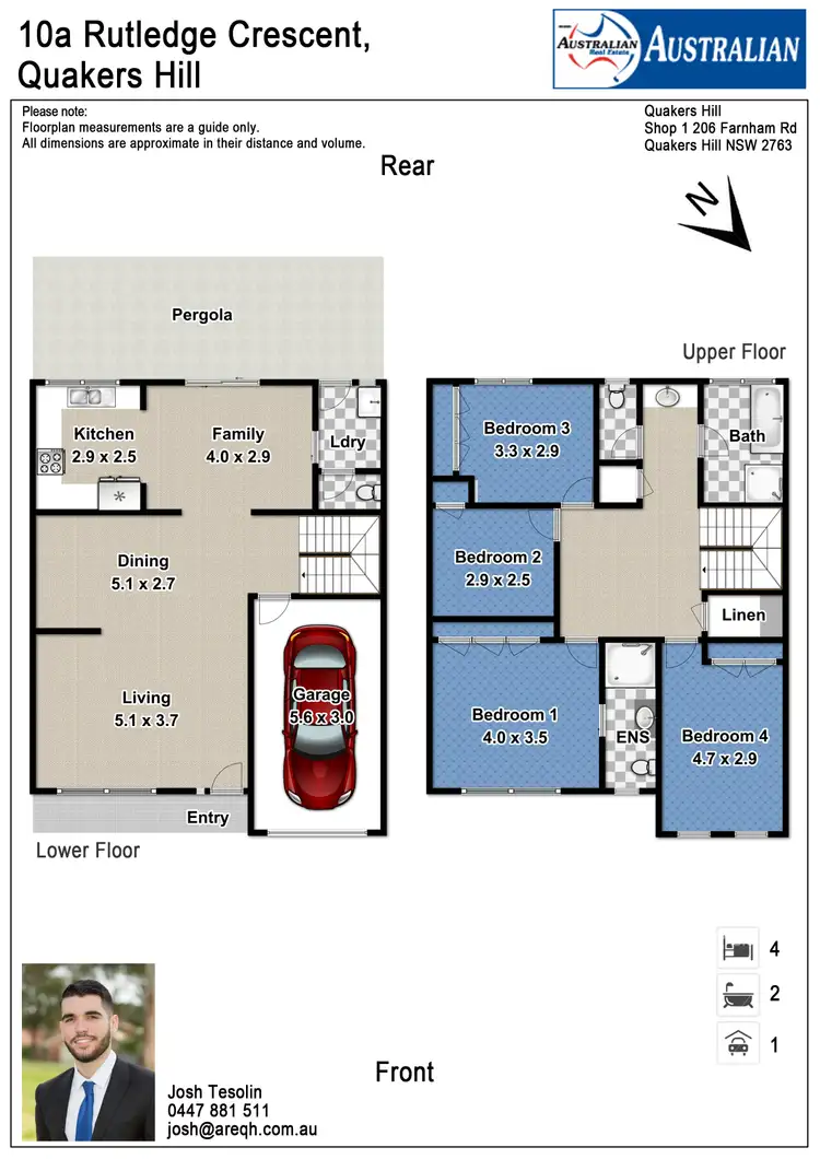 Floorplan of Homely house listing, 10a Rutledge Crescent, Quakers Hill NSW 2763