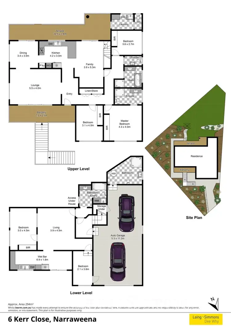 Floorplan of Homely house listing, 6 Kerr Close, Narraweena NSW 2099