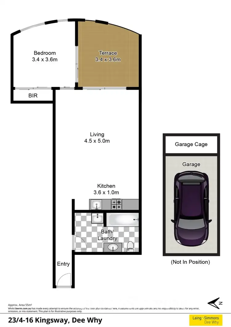 Floorplan of Homely unit listing, 23/4-16 Kingsway, Dee Why NSW 2099