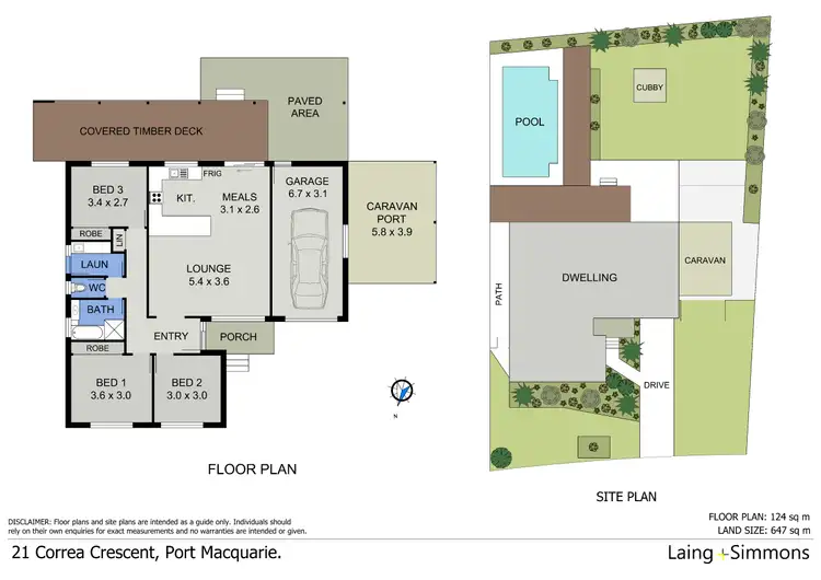 Floorplan of Homely house listing, 21 Correa Crescent, Port Macquarie NSW 2444