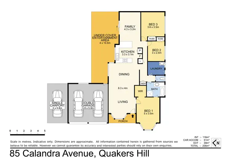 Floorplan of Homely house listing, 85 Calandra Avenue, Quakers Hill NSW 2763